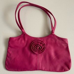 Harveys hot pink purse with flower